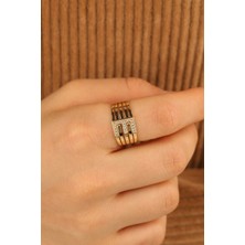 ÇGK KUYUMCULUK  E Harf Altın Yüzük CGKYZK0337