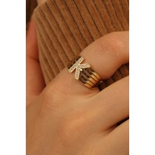 ÇGK KUYUMCULUK K Harf Altın Yüzük CGKYZK0334