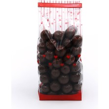 Küçük Boy İpli Kalpler Şeffaf Poşet  (50 Adetlik)