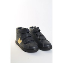 Moda Lime Unisex Sıcak Tutan Astarlı Chunky Kaymaz ve Rahat Taban Çocuk Kışlık Bot Kışlık Çocuk Bot