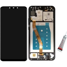 SDT Huawei Mate 20LITE Ekran Dokunmatik Çıtalı (Siyah) B7000 Yapıştırıcı