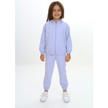 Toontoy Kız Çocuk Kapüşonlu Eşofman Takım