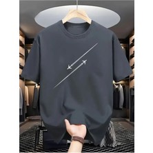 Woodroffe Erkek Uçak Grafiklı T-Shirt Yeni Sezon Oversize Salaş