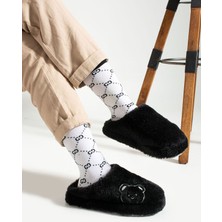 Kışlık Kadın Terlik Çeyiz ve Bohça Ses Yapmaz Kalın Taban Ev Terliği