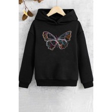 Only Trendwear Çocuk Butterfly Baskılı Sweatshirt