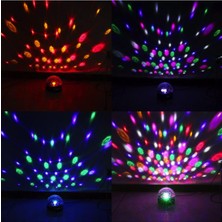 Bluetoothlu LED Küre Disko Topu Müzik Çalar Renkli Işıklı Lazer Hoparlör