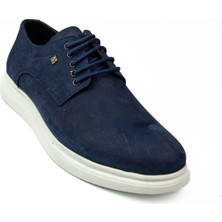 Nobel 1008 Lacivert Nubuk Deri Erkek Günlük Ayakkabı