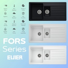 Evier Granit Evye Fors Series 1.5 Göz I 100X50