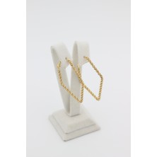 Xupıng Jewelry 14 Ayar Altın Kaplama,üçgen Küpe