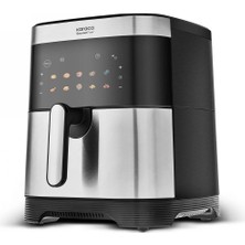 Karaca 9l Geniş Hacimli 10 Farklı Pişirme Modu ve Dijital Ekranlı Geniş Hazne Inox Airfryer
