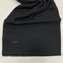 Aker Elegance Monogram Siyah Şal 1090100-911
