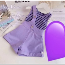 Ysfer Butik Kız Çocuk Slopet Şort Tişört
