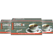 6 Kutu Ganoone Classic, Ganoderma Reishi Mantarı Özütlü Kahve Karışımı - (180 Poşet x 3g)
