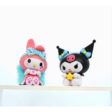 DEK Toy Store Hello Kitty Sanrio Kuromi ve My Melody Sevimli Koleksiyon Figür Seti - Özel Tasarım