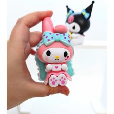 DEK Toy Store Hello Kitty Sanrio Kuromi ve My Melody Sevimli Koleksiyon Figür Seti - Özel Tasarım