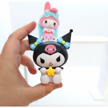 DEK Toy Store Hello Kitty Sanrio Kuromi ve My Melody Sevimli Koleksiyon Figür Seti - Özel Tasarım