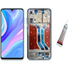 SDT Huawei P Smart  Ekran Dokunmatik Çıtalı (Siyah) B7000 Yapıştırıcı