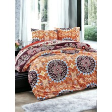Majeste Exclusive %100 Pamuk Akfil Tek Kişilik Nevresim Takımı Otantik -7411B-T