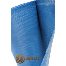 Umrayz 100 cm x 50 Metre 100 gr Üç Kat Kalın Mavi Renkli Balonlu Pat Pat Naylon
