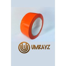 Umrayz 6 Adet Turuncu Koli Bandı 45 mm x 100 m Renkli Hotmelt Koli Bantı