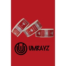 Umrayz 6 Adet Dikkat Kırılır Etiketli Bant 45 mm x 100 m Hotmelt Koli Bandı