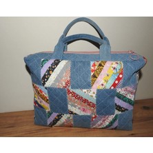 Quzellik Patchwork Laptop El Çantası