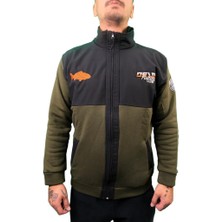 Oslo Fisherman Balık Nakışlı Fermuarlı Sweatshirt