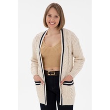 U.S. Polo Assn. Kadın Krem Hırka (Triko) 50293071-VR071