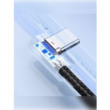 Usb-C To Usb-A 3A Qc 90 Derece Hızlı Şarj Kablosu, 3 Metre, Uzay Grisi - 70875