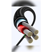 Usb-C To Usb-A 3A Qc 90 Derece Hızlı Şarj Kablosu, 3 Metre, Uzay Grisi - 70875