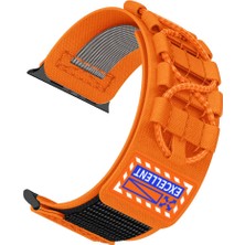 MobaxAksesuar Apple Watch 7/8/9 41mm Kordon Orbital Örgülü Halat Tasarımlı Naylon Kumaş Strap 112