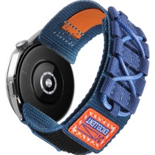 MobaxAksesuar Samsung Galaxy Watch Gear S2 3 41MM 42MM Active 2 40MM 44MM Kordon Orbital Örgülü Halat Tasarımlı Naylon Kumaş Strap 112