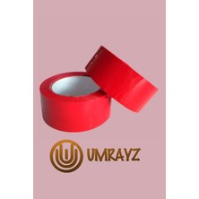 3 Adet Kırmızı Koli Bandı 45MM x 100M Renkli Hotmelt Koli Bantı Koli Bant Renkli Bant