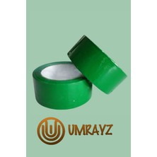 Umrayz 6 Adet Yeşil Koli Bandı 45 mm x 100 m Renkli Hotmelt Koli Bantı