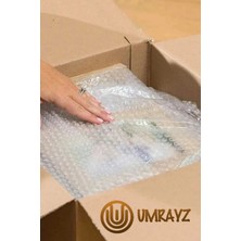 Umrayz Balonlu 50 cm x 10 Metre Kalın Havalı Naylon Üç Katlı Balonlu 65 gr Pat Pat