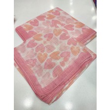 Anne-Kız Takım Pembe Kalpli Eşarp Kombini