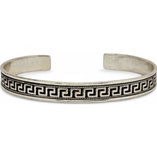 G&A Jewels Sonsuz Yol - 925 Ayar Gümüş Erkek Kelepçe Bileklik