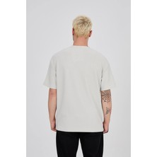 Autopsy Jeans Oversize Yazı Baskılı Bisiklet Yaka Tshirt