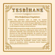 Tesbihname Kararmaz Metal Ay Yıldız Püsküllü Rus Oltu Tesbih (M-1)