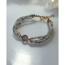 Eyla Collection Tasarım Labradorit Taşlı Bileklik