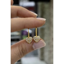 Gümüş Kalpli Çocuk Küpesi IS12S