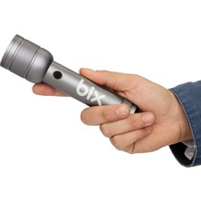 Bix Flashlight BX6166FL 3W Led, Max. 1500 Lümen Parlaklık ve 368 Metreye Kadar Menzilli, Şarj Edilebilir, Güç Göstergeli ve Çok Modlu Kompakt El Feneri