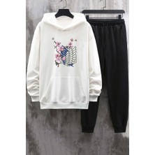 Uygun Tarz Unisex Flowers Eşofman Takımı