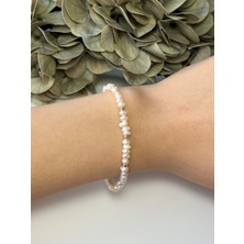 Eyla Collection Gerçek İnci Bileklik 4,5 mm