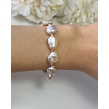 Eyla Collection Hakiki Amorf İnci Bileklik