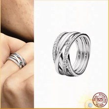 Poseidons Jewellery Gümüş Sarmaş Dolaş Yüzük