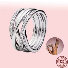 Poseidons Jewellery Gümüş Sarmaş Dolaş Yüzük