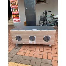 Narım Kedi Evi Kedi Yuvası Kedi Yatağı Isın ve Su Yalıtımlı 11 mm Osb ve 5 mm Yalıtım Malzemeli 100x40x40 cm