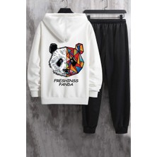 Uygun Tarz Unisex Panda Eşofman Takımı