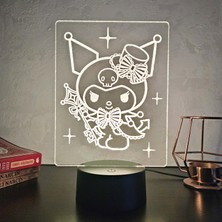 Lerad-Lazer Art Kuromi Devil Gece Lambası. 16 Renk+ Dokunmatik ve Uzaktan Kumandalı Işık. Hediye Olarak Mükemmeldir.